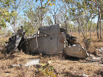 Crashlocatie & Restant B-24 Liberator Bommenwerper Hayes Creek #2