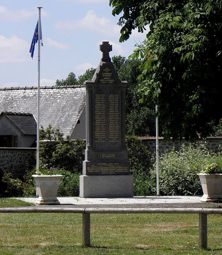 Oorlogsmonument Saint-Fraimbault-de-Prires