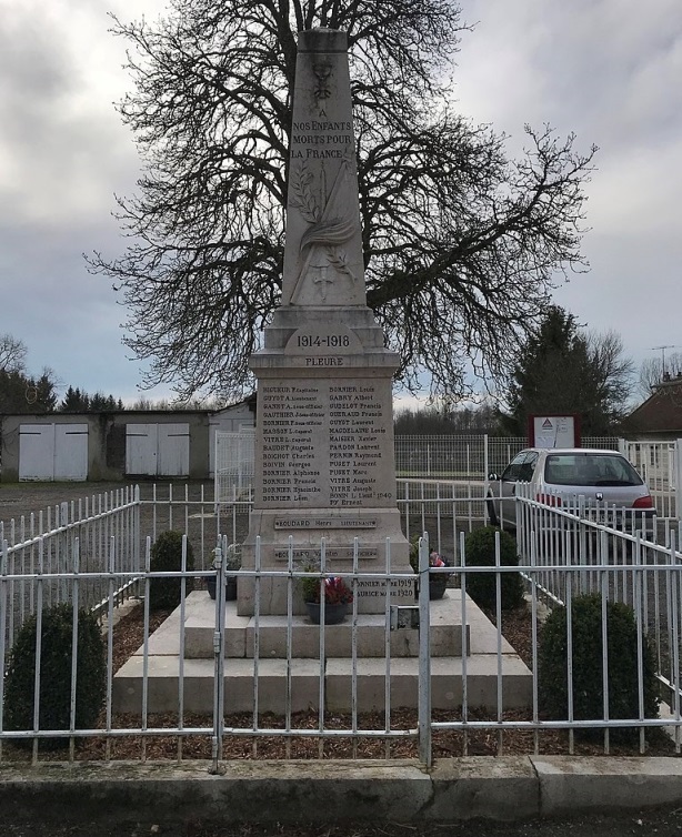 Oorlogsmonument Pleure