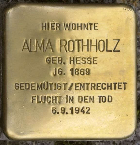 Stolperstein Burgstrae 13