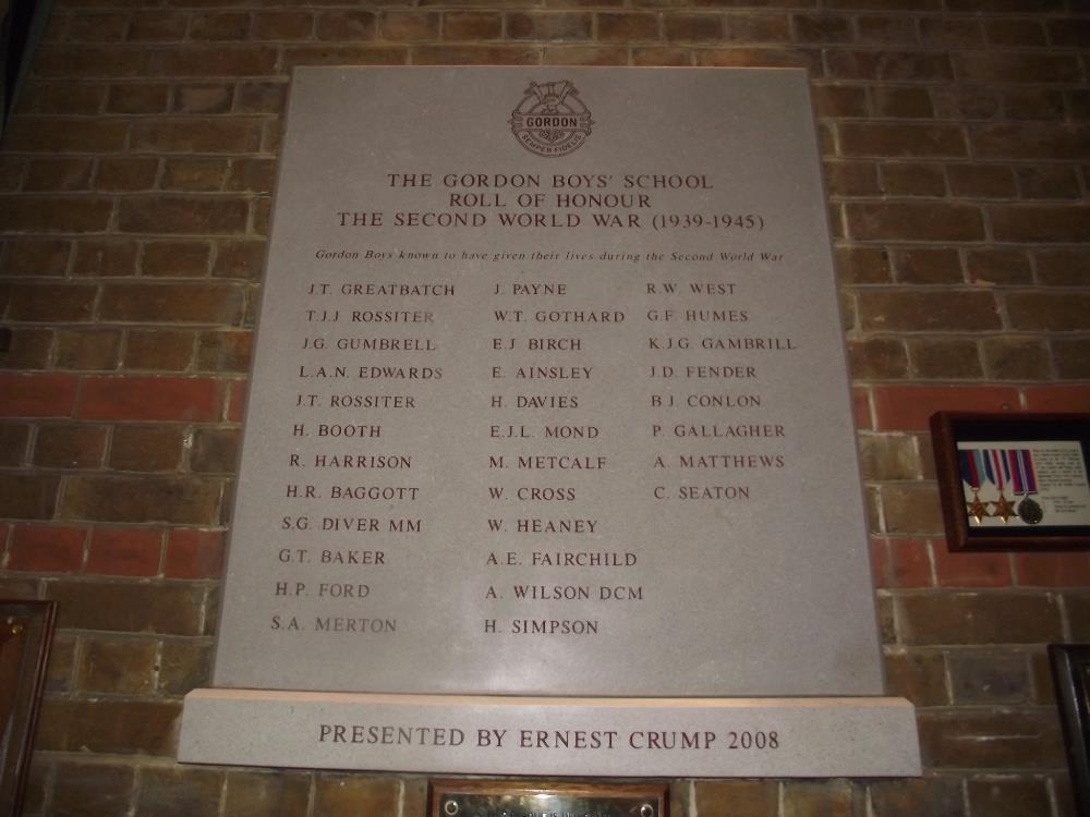 War Memorial Gordons School #2