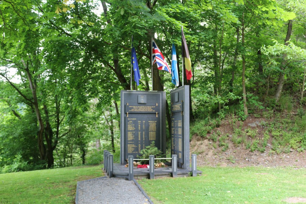 Monument 51e Highland Division La Roche-en-Ardenne
