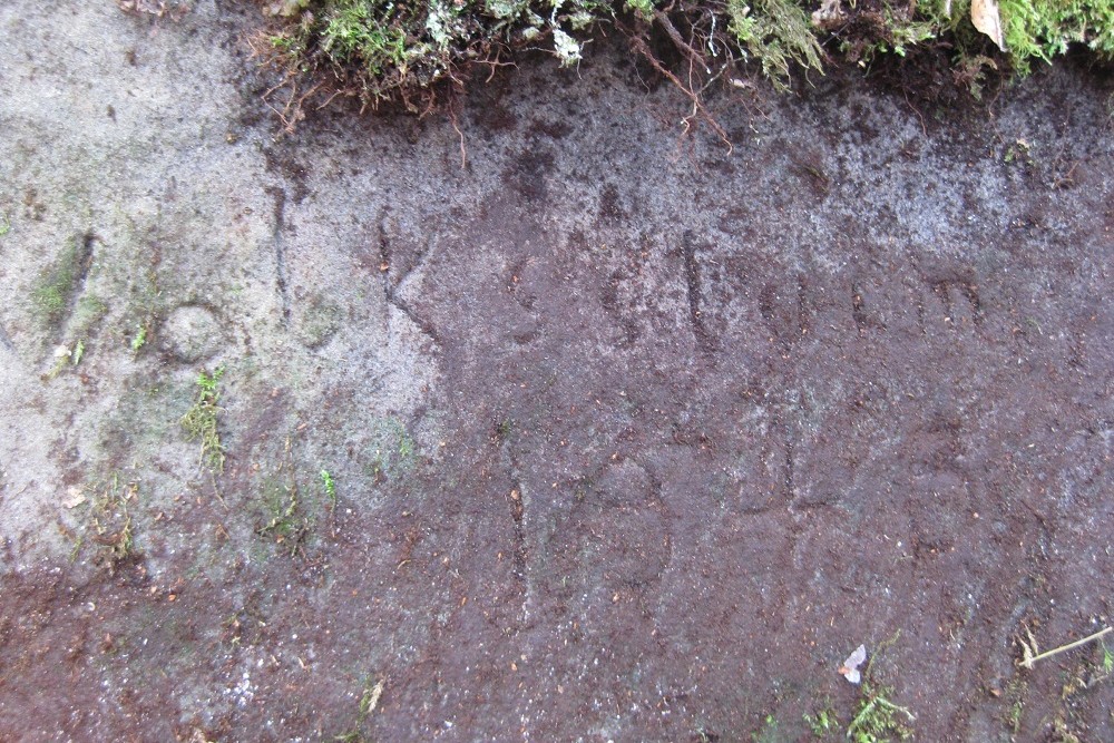 Steeninscriptie Volkssturm Isterberg