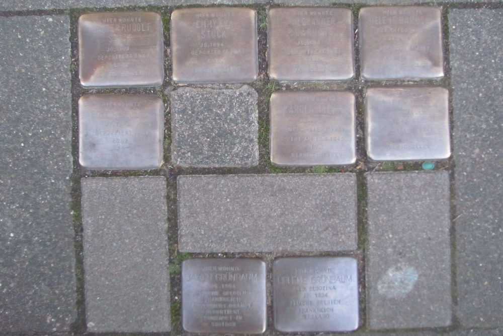 Stolpersteine Kleiner Griechenmarkt 61-63