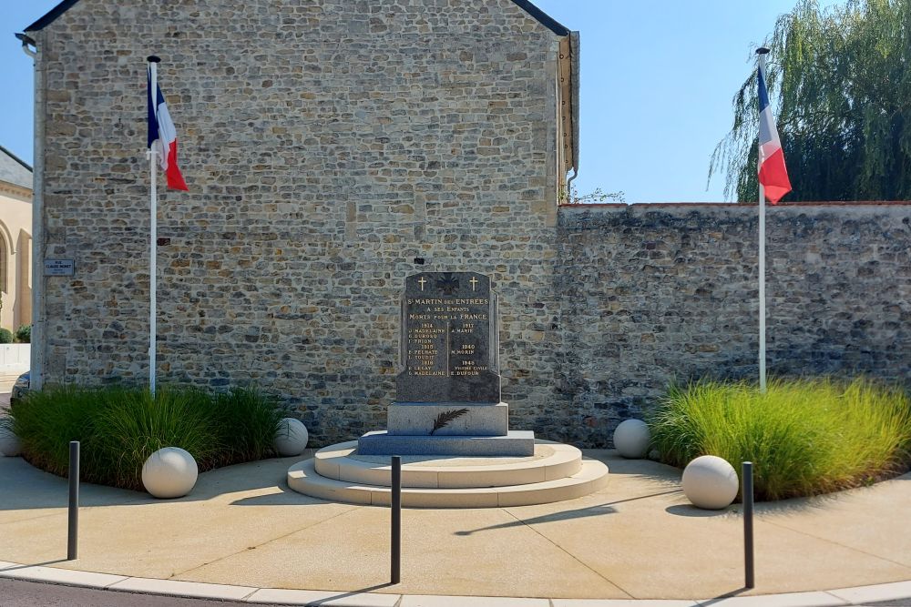 Oorlogsmonument Saint Martin des Entrées