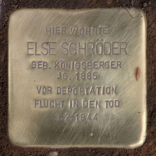 Stolperstein Heesestrae 1