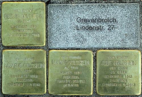 Stolpersteine Lindenstraße 27 #1