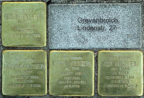 Stolpersteine Lindenstrae 27 #1