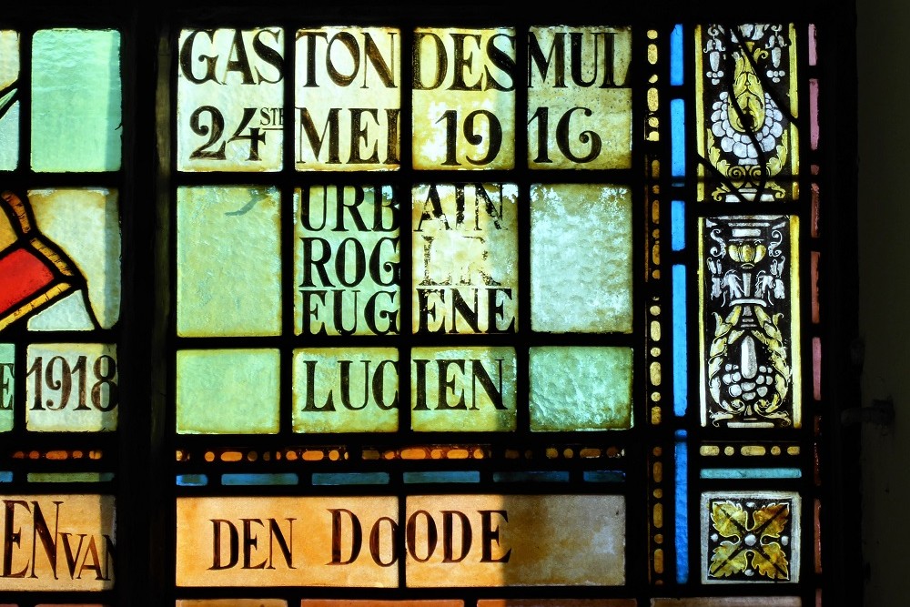 Stained Glass Window Sint-Eligius Church Zeveneken #5