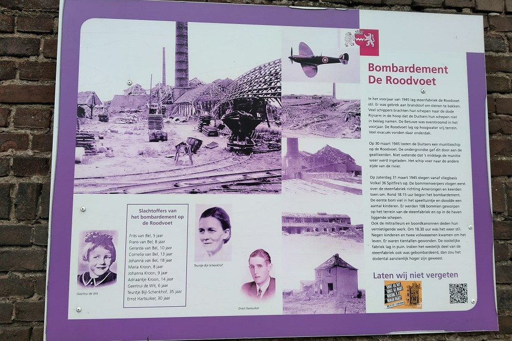 Informatiebord Bombardement De Roodvoet #4