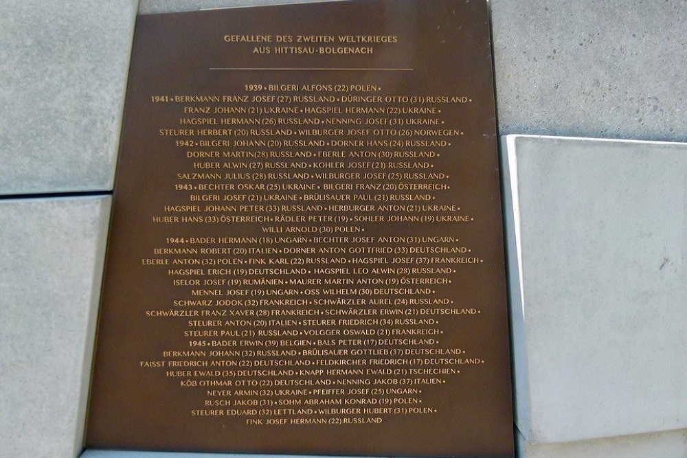 War Monument Hittisau - Vorarlberg #3