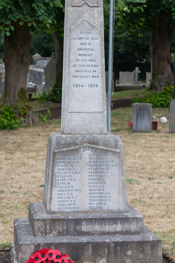 Oorlogsmonument Bradwell #4