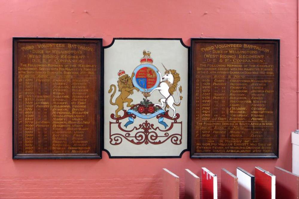 2nd Boer War Memorial Third Volunteer Battalion Duke of Wellington's Regiment