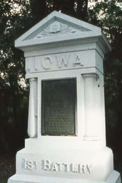 1st Battery Iowa Light Artillery (Union) Monument #1
