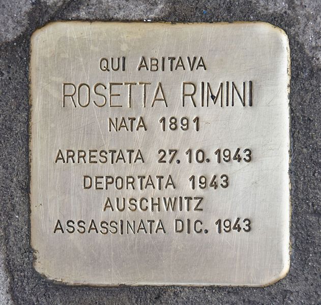 Stolpersteine Via Aurelio Saffi 13 #2