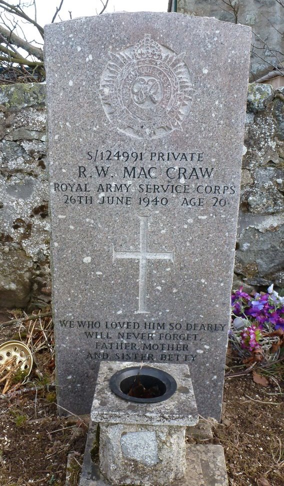 Commonwealth War Grave Kennethmont New Cemetery