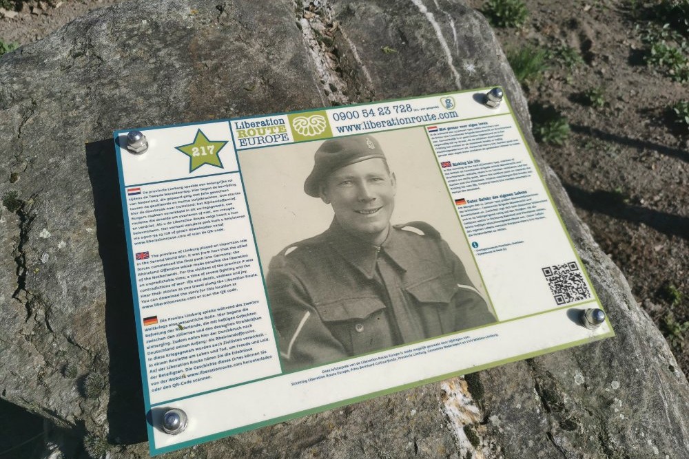 Liberation Route Marker 217: Risking his life