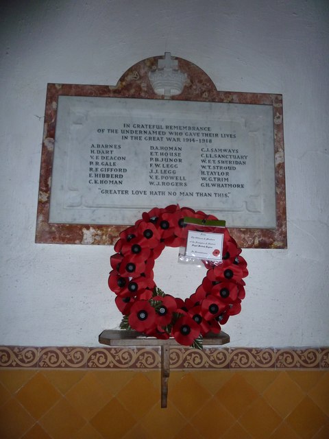 Oorlogsmonument St. Mary Church Frampton #1