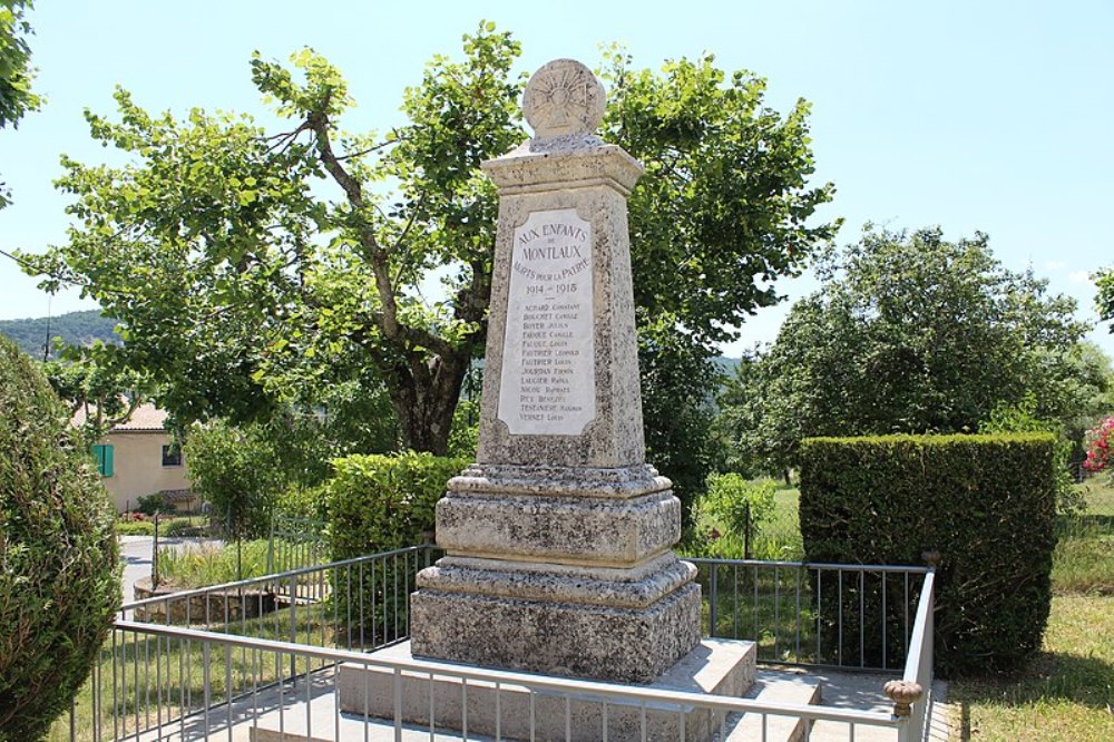 Monument Eerste Wereldoorlog Montlaux #1