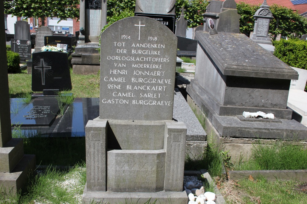 Oorlogsmonumenten Moerkerke Begraafplaats #3