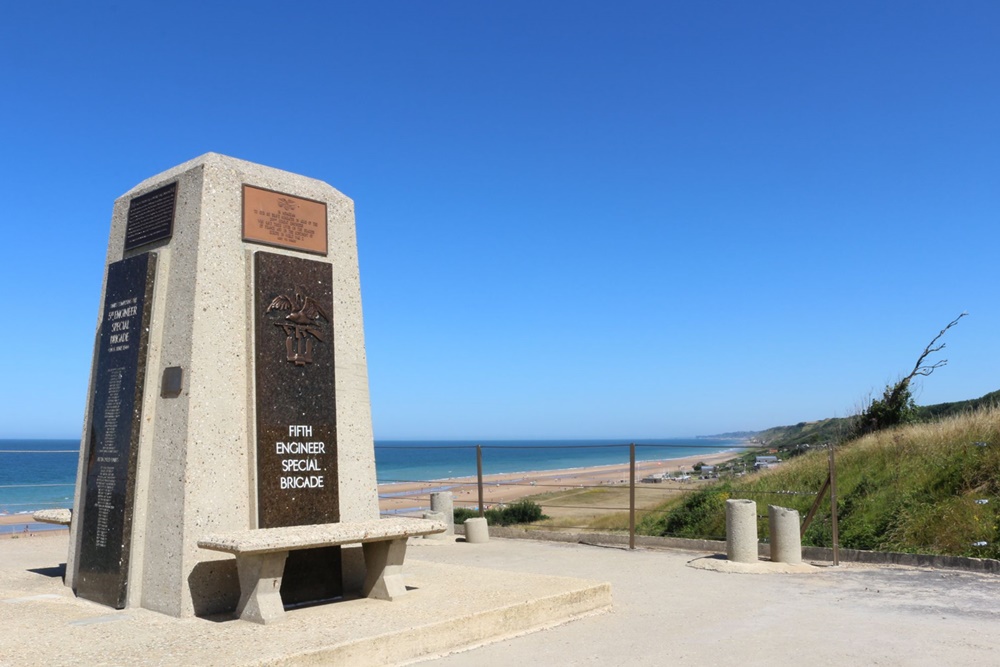 Memorial 5th Engineer Special Brigade Omaha Beach #1