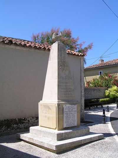 Oorlogsmonument Houlette