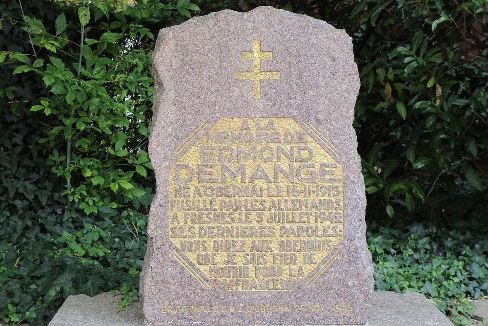 Memorial stone Eugne DEMANGE #2
