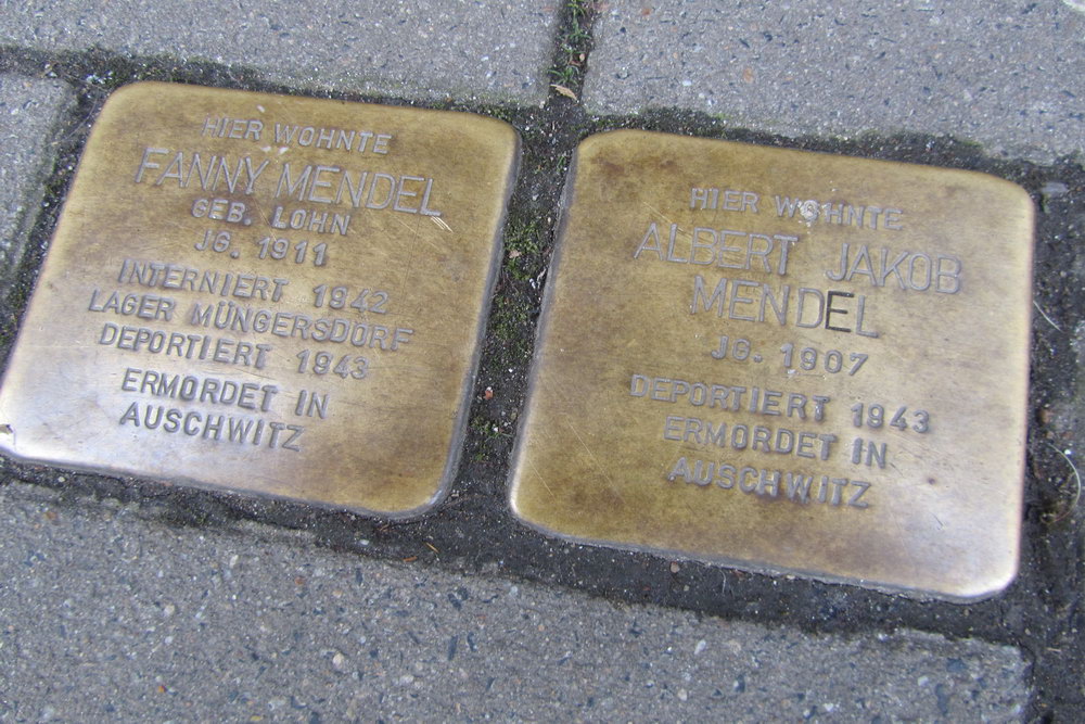 Stumbling Stones Aachener Straße 67 #1
