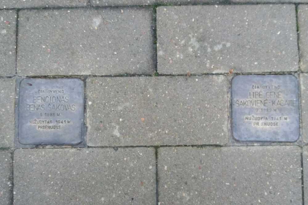 Stolpersteine Vytauto gatv