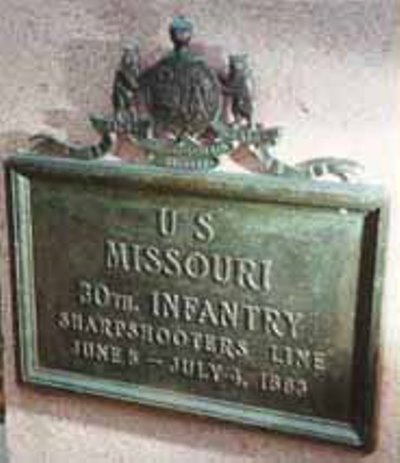 Position Marker Sharpshooters-Line 30th Missouri Infantry (Union) #1