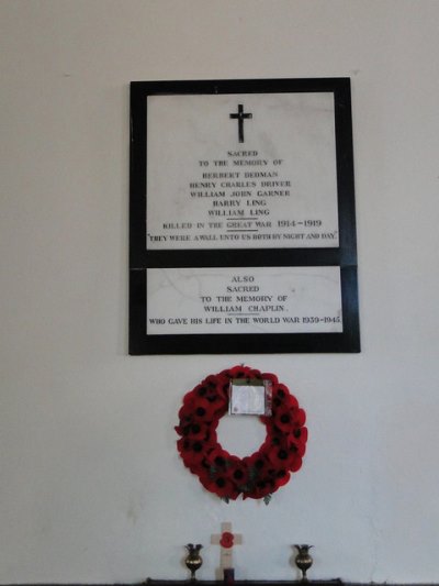 War Memorial St. Peter Church #1