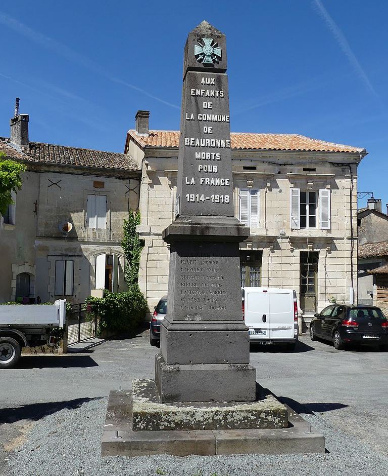 Oorlogsmonument Beauronne #1