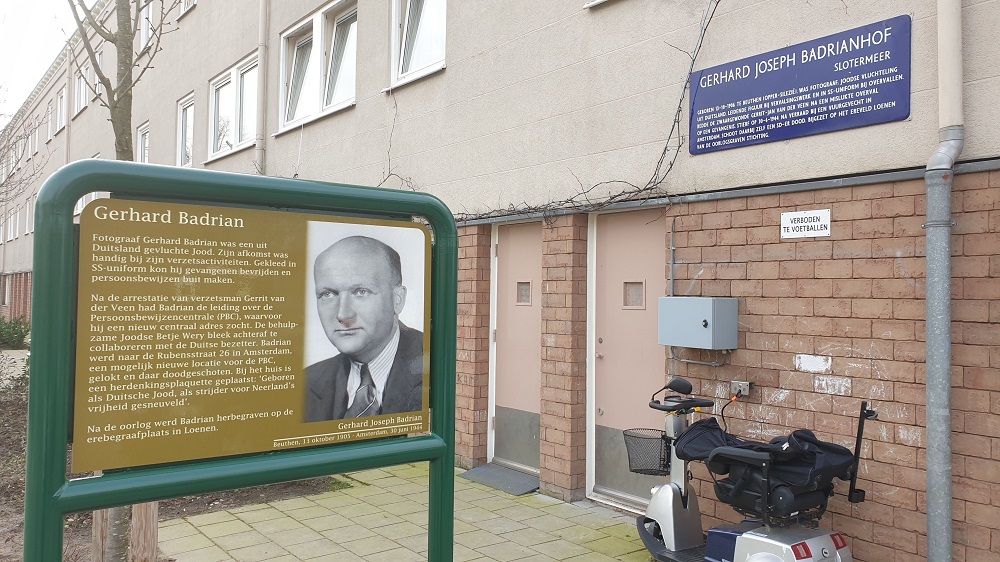 Memorial Plates Slotermeer Badrianhof #3