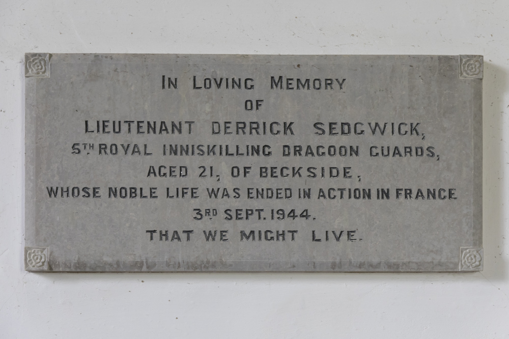 Gedenkteken Lieutenant Derrick Sedgwick