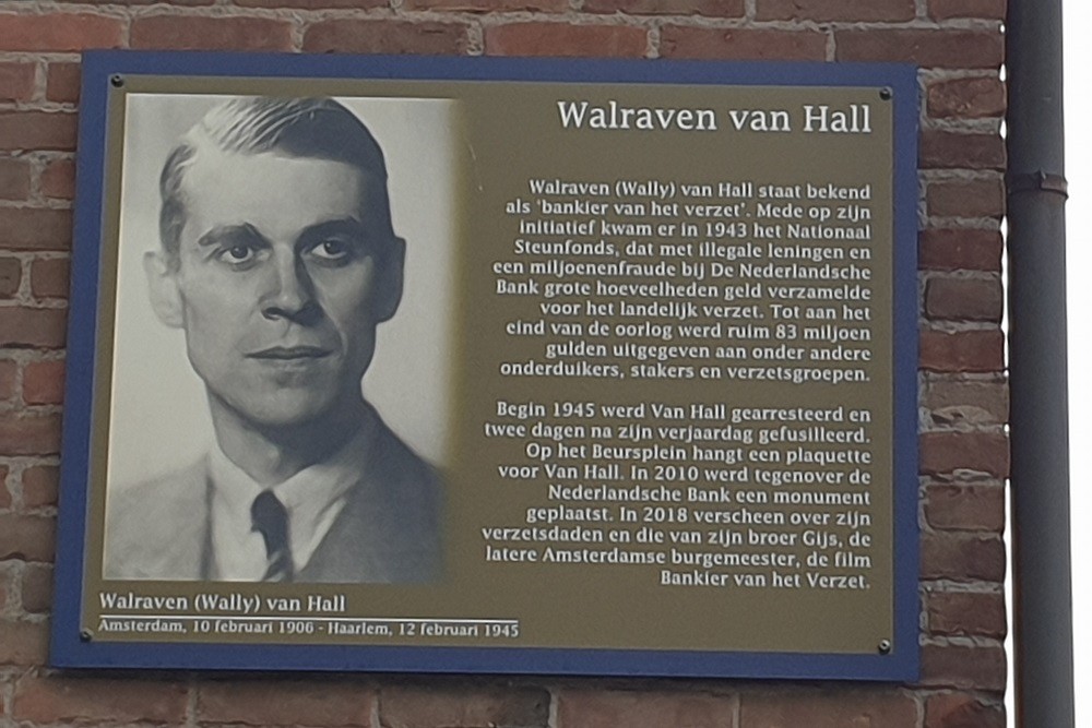 Memorial Plates Slotermeer Walraven van Hallweg #1