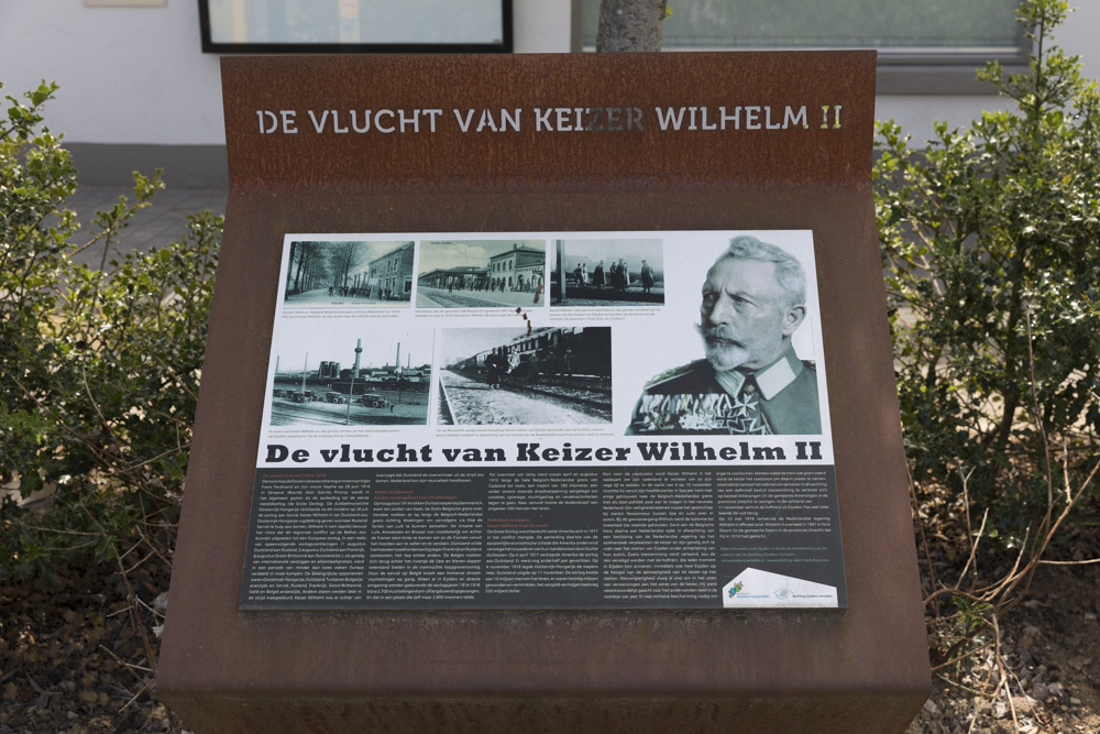 Informatiebord De vlucht van Keizer Wilhelm II #1