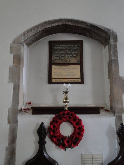 War Memorial St. Nicholas Church Stanningfield #2