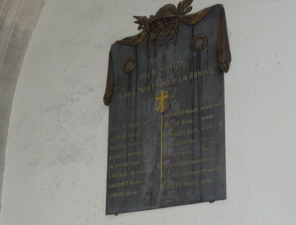 Monument Eerste Wereldoorlog Kerk Resson