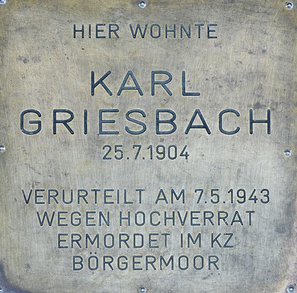 Remembrance Stone Taglieberstraße 11