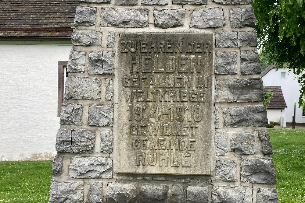 War Monument Rühle #3