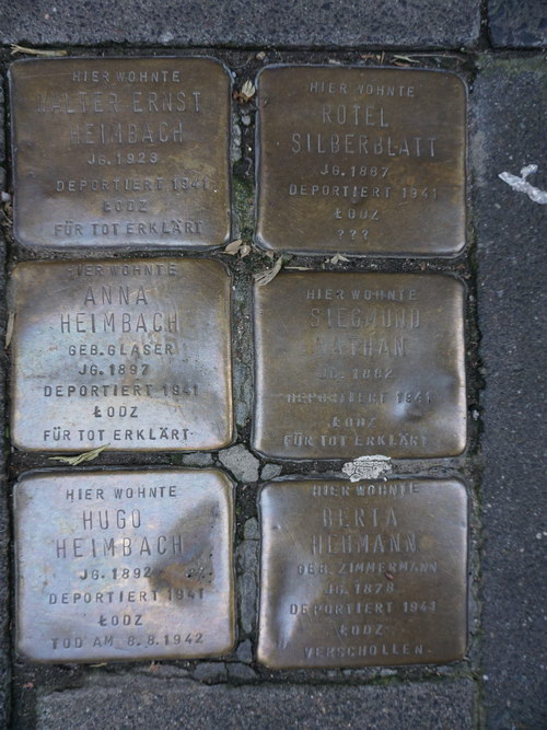 Stolpersteine Heinsbergstrae 22 #1