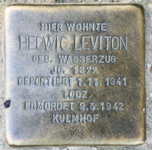 Stolperstein Niebuhrstrae 65