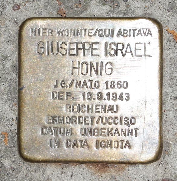 Stolperstein Via Otto Huber 3