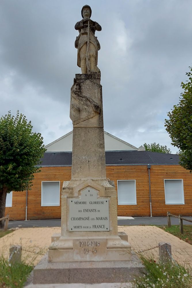 Oorlogsmonument Champagn-les-Marais #2