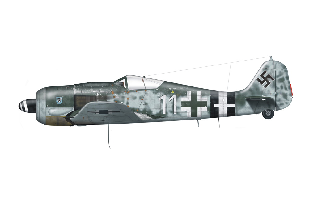 Crashlocatie Focke-Wulf Fw 190A-8 #1