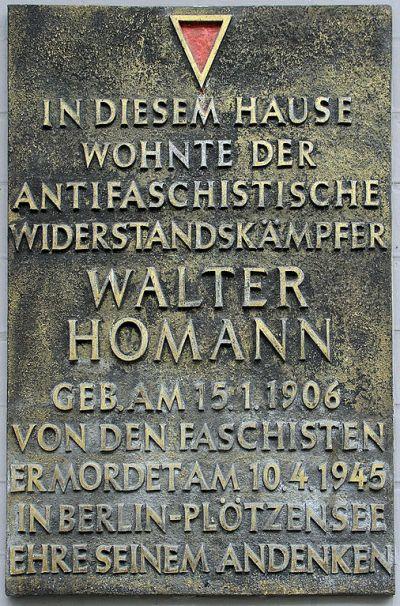 Gedenkteken Walter Homann #1