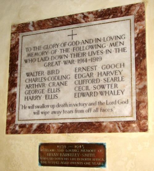 War Memorial All Saints Church