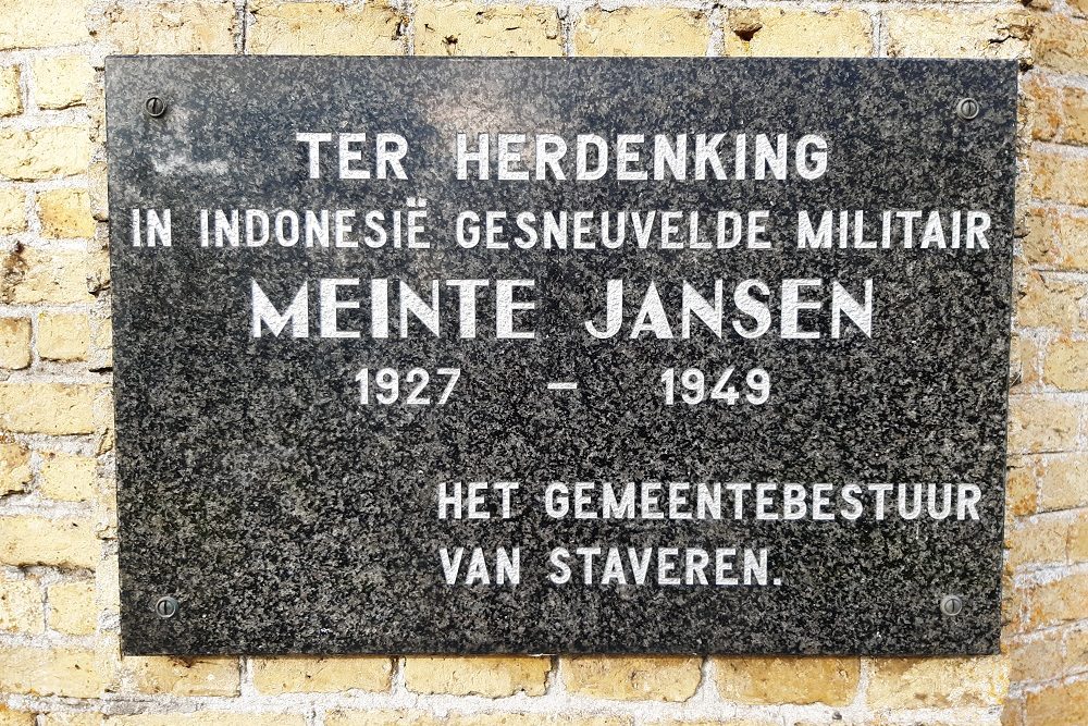 Memorial Stone Meinte Jansen #1