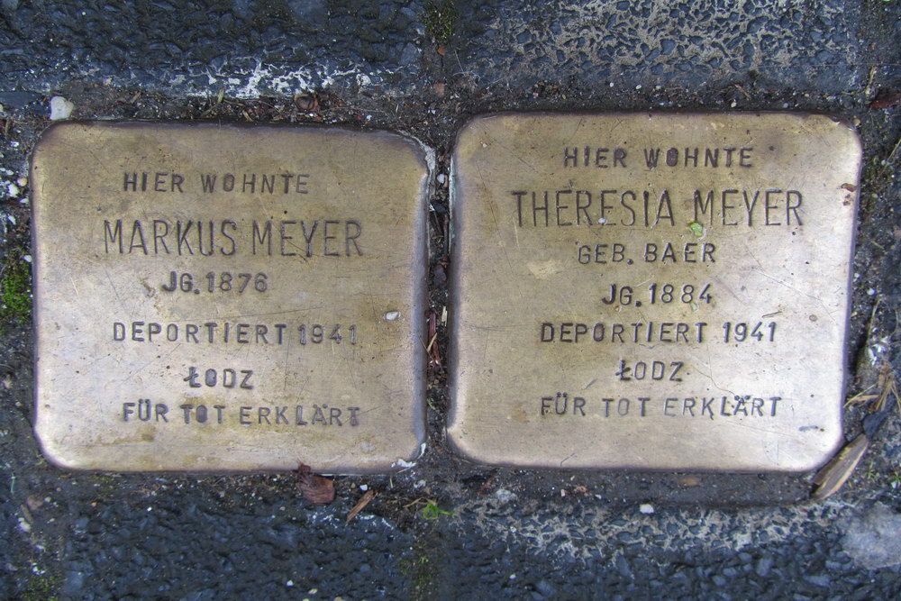 Stolpersteine Bachstraße 22 #1