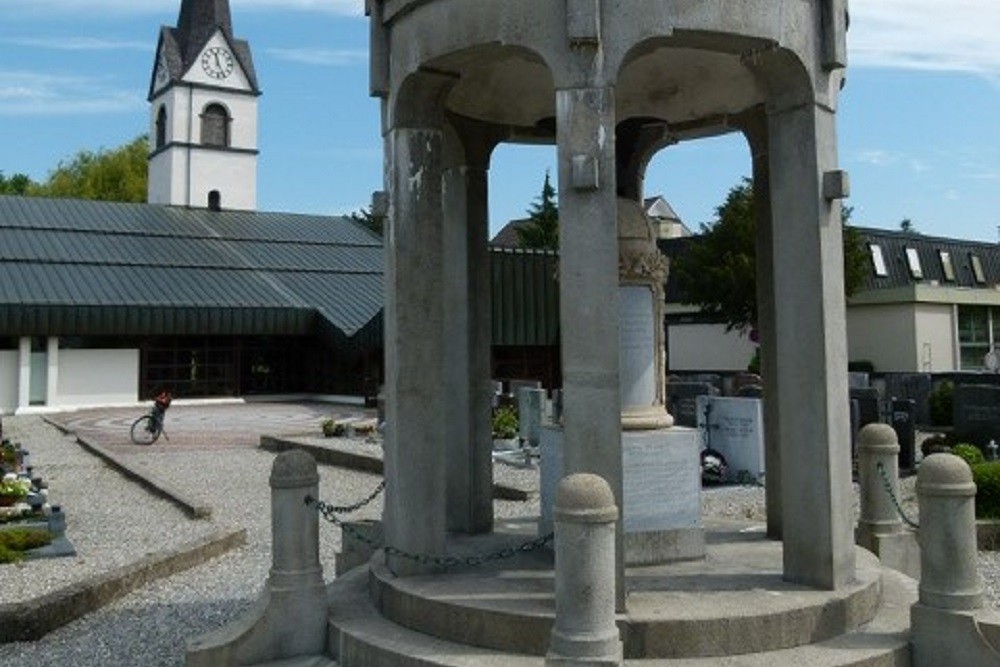 Memorial To Sons Of Fussach Who Died In WW I And WW II